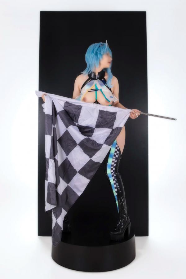    Hokunaimeko北乃芽子优菈赛车女郎Cosplay、黑丝连体、大胆私房、性感大尺度写真全集第29张图片