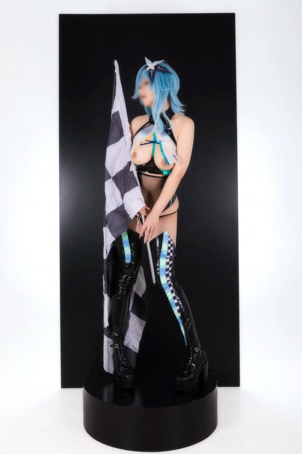    Hokunaimeko北乃芽子优菈赛车女郎Cosplay、黑丝连体、大胆私房、性感大尺度写真全集第35张图片
