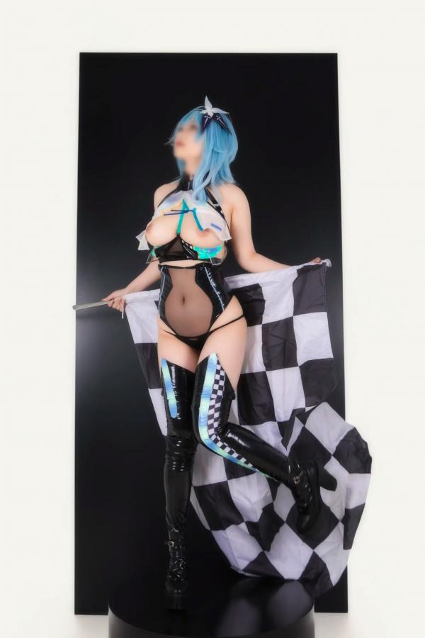    Hokunaimeko北乃芽子优菈赛车女郎Cosplay、黑丝连体、大胆私房、性感大尺度写真全集第37张图片
