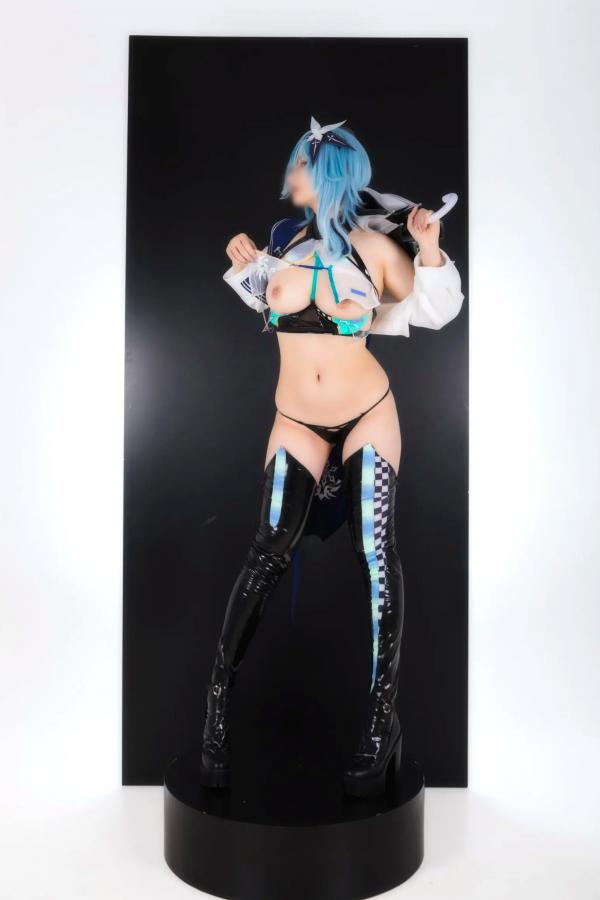    Hokunaimeko北乃芽子优菈赛车女郎Cosplay、黑丝连体、大胆私房、性感大尺度写真全集第51张图片