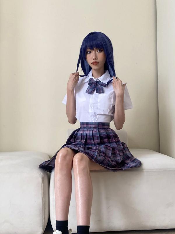    eliza喵喵雷电将军Cosplay角色扮演，性感比基尼与校服制服诱惑私房写真 [39P]第16张图片