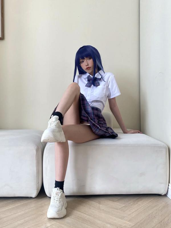    eliza喵喵雷电将军Cosplay角色扮演，性感比基尼与校服制服诱惑私房写真 [39P]第17张图片