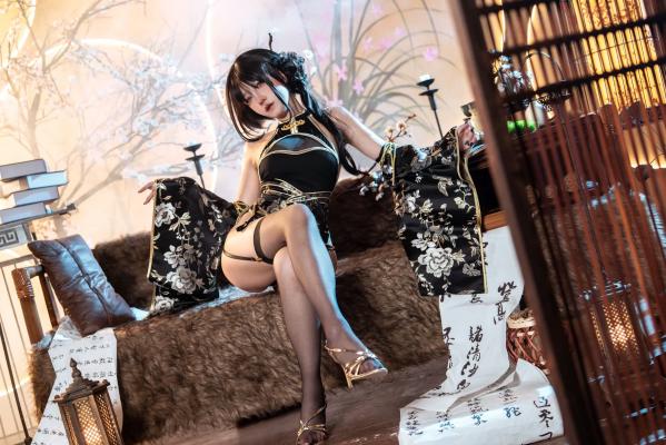   阿薰kaOri - 如烟 [94P] 改良旗袍古风私房照，国风韵味与极致性感完美结合，高冷气质女神制服诱惑系列第1张图片