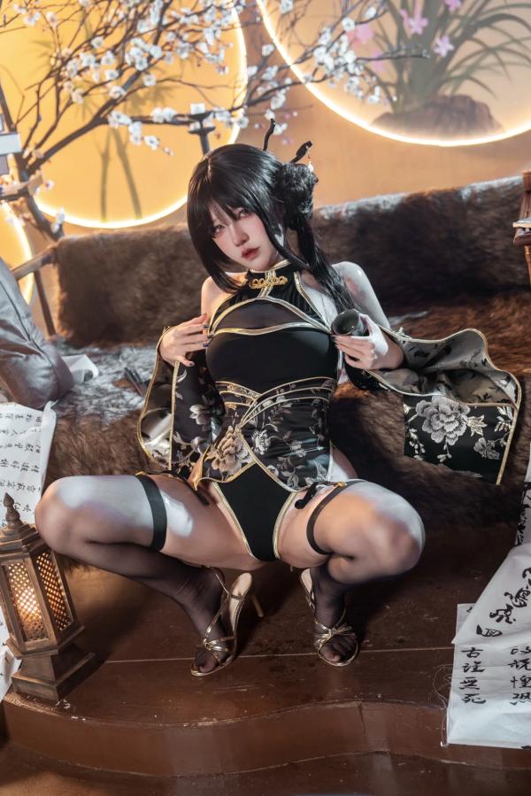    阿薰kaOri - 如烟 [94P] 改良旗袍古风私房照，国风韵味与极致性感完美结合，高冷气质女神制服诱惑系列第2张图片