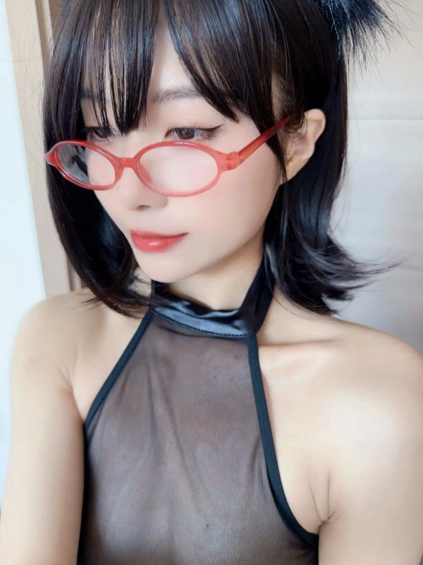    布丁大法 - 猫老师上课了，极致诱惑透视网纱连体衣与蕾丝黑丝制服，可爱猫耳角色扮演私房写真 [88P]第52张图片