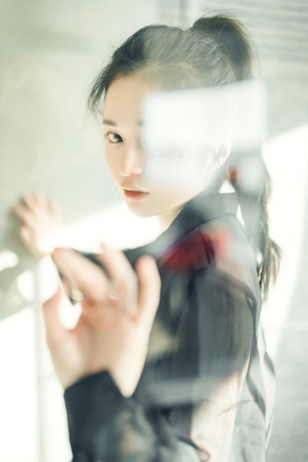    JVID-辰辰-我的女友这一次有点色有点甜-浴室湿身私房写真-透明罩衫黑丝极致诱惑-2022.04.05第31张图片