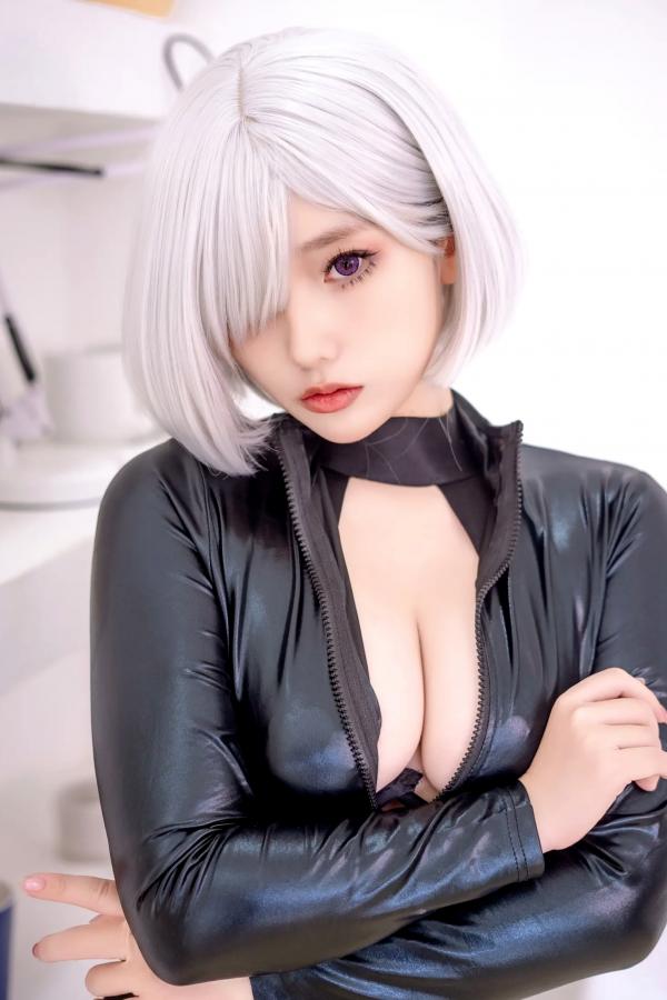    [Messie Huang] 间谍过家家菲奥娜·弗罗斯特COS，极品冷艳黑色皮衣诱惑，完美身材视觉盛宴 [62P]第11张图片