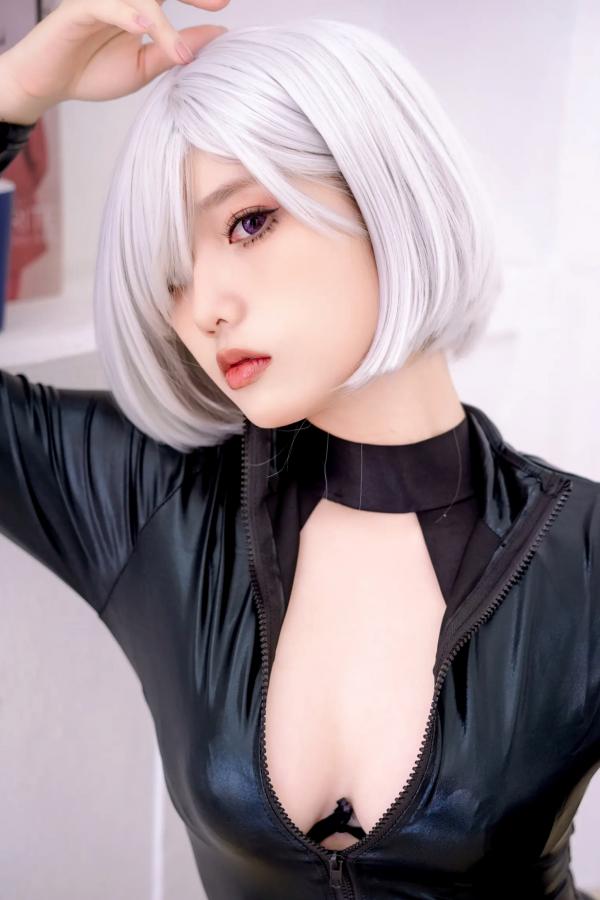    [Messie Huang] 间谍过家家菲奥娜·弗罗斯特COS，极品冷艳黑色皮衣诱惑，完美身材视觉盛宴 [62P]第15张图片