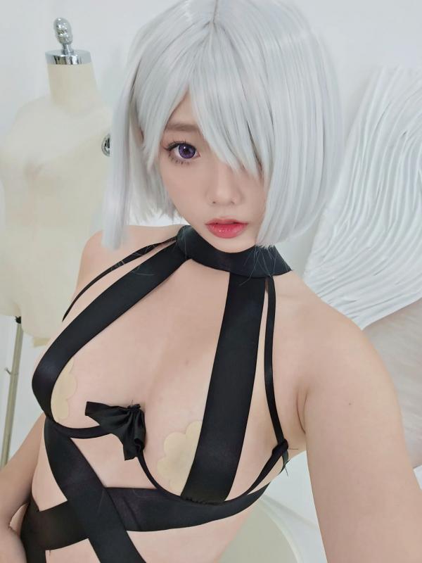    [Messie Huang] 间谍过家家菲奥娜·弗罗斯特COS，极品冷艳黑色皮衣诱惑，完美身材视觉盛宴 [62P]第48张图片