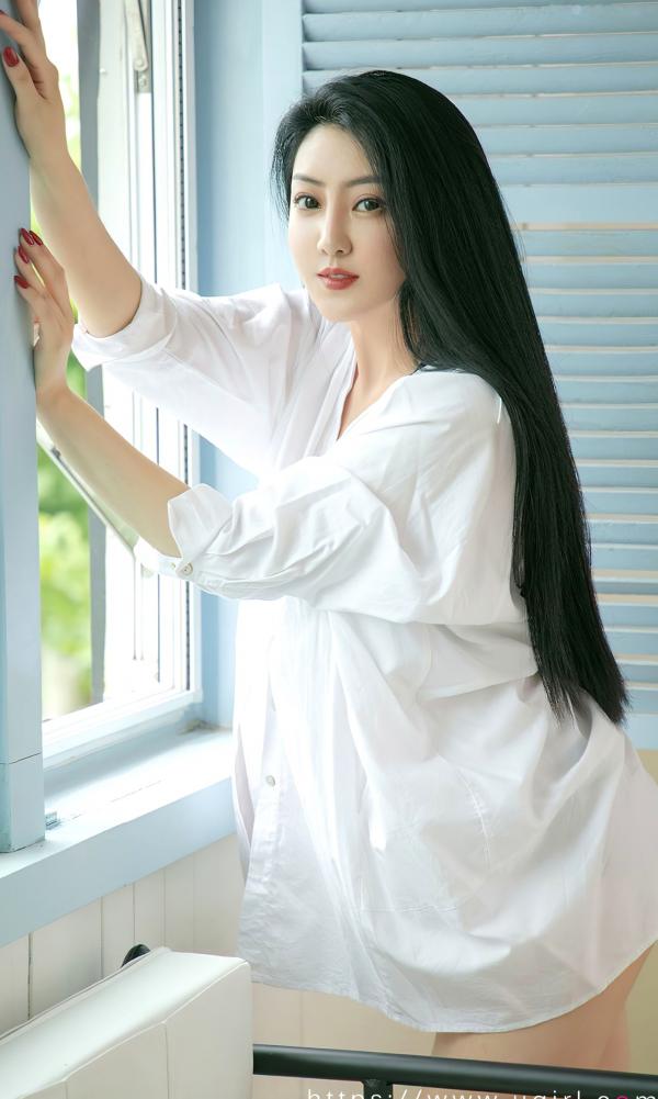    UGirls尤果圈爱尤物-2663-《随遇而安》模特合辑-清纯居家白衬衫随性风与性感火辣私房大片美图精选第34张图片