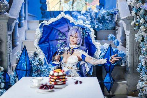    蜜汁猫裘 - 鸣潮坎特蕾拉Cosplay极致诱惑，梦幻华丽服装与性感写真呈现，高颜值还原游戏角色第2张图片