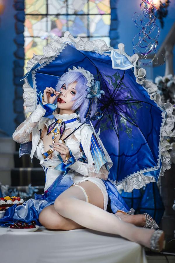    蜜汁猫裘 - 鸣潮坎特蕾拉Cosplay极致诱惑，梦幻华丽服装与性感写真呈现，高颜值还原游戏角色第10张图片