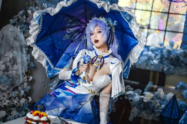    蜜汁猫裘 - 鸣潮坎特蕾拉Cosplay极致诱惑，梦幻华丽服装与性感写真呈现，高颜值还原游戏角色第18张图片