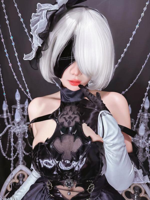    Pyon Lay - 2B 尼尔机械纪元Cosplay 极致绑带性感诱惑 高清私房写真第1张图片