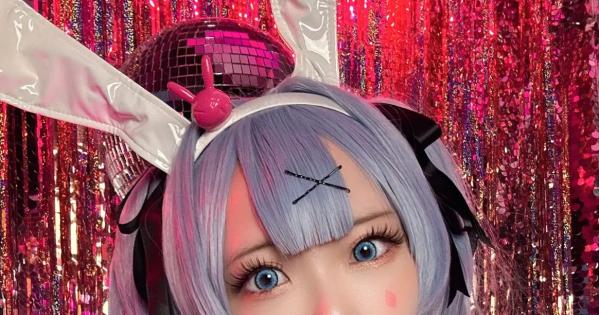    Maou Mo - Rabbit Miku 兔女郎角色扮演写真，漆皮连体装配渔网袜，绝美镜面自拍，性感二次元少女风主题 [57P]第1张图片