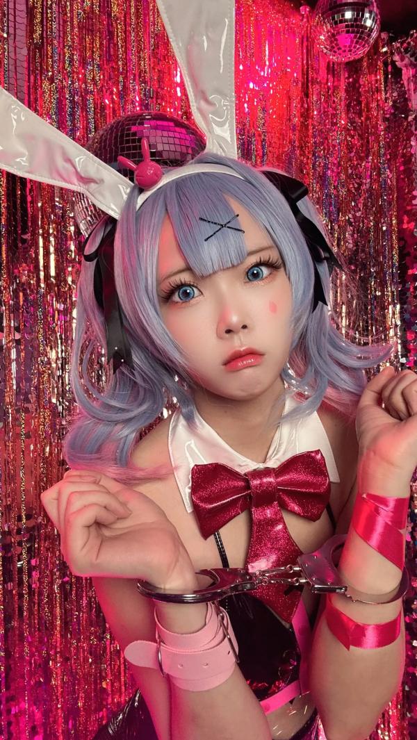    Maou Mo - Rabbit Miku 兔女郎角色扮演写真，漆皮连体装配渔网袜，绝美镜面自拍，性感二次元少女风主题 [57P]第3张图片