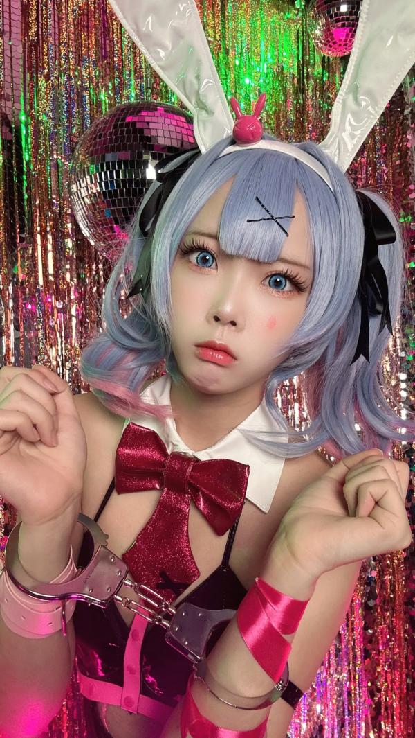    Maou Mo - Rabbit Miku 兔女郎角色扮演写真，漆皮连体装配渔网袜，绝美镜面自拍，性感二次元少女风主题 [57P]第7张图片