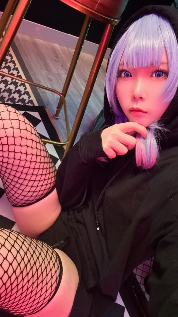    Maou Mo - Rabbit Miku 兔女郎角色扮演写真，漆皮连体装配渔网袜，绝美镜面自拍，性感二次元少女风主题 [57P]第25张图片