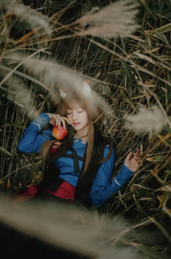    Ely_eee(ElyEE子) - Soft Glow 狼與暖陽：户外芒草丛中的治愈系狼少女Cosplay写真 [52P]第44张图片