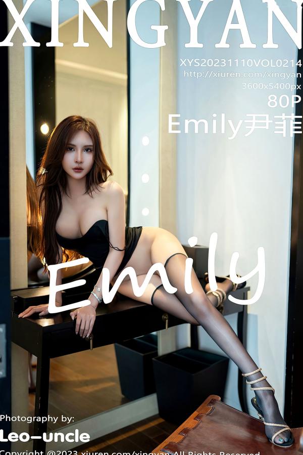    XingYan星颜社-214-Emily尹菲-浴缸湿身诱惑-黑吊带短裙黑丝-私房大尺度写真-2023.11.10第81张图片