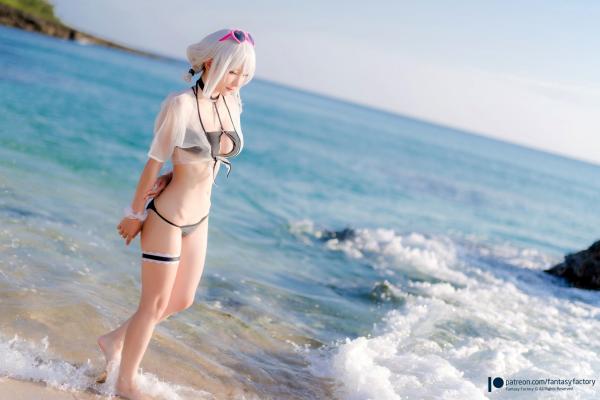    Fantasy-Factory-小丁Ding-天狼星-比基尼-动漫角色扮演海边写真-COSPLAY美图第9张图片