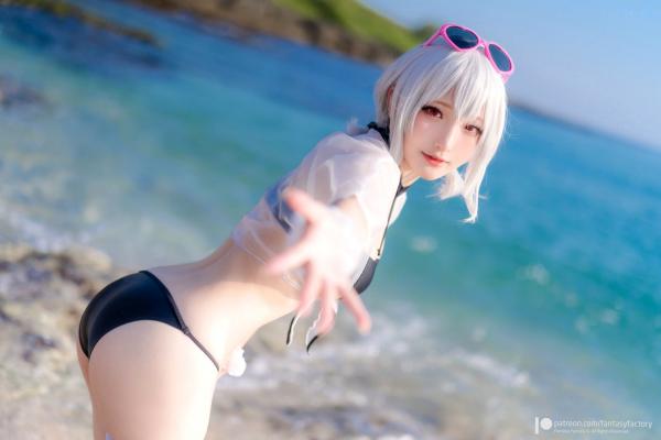    Fantasy-Factory-小丁Ding-天狼星-比基尼-动漫角色扮演海边写真-COSPLAY美图第15张图片