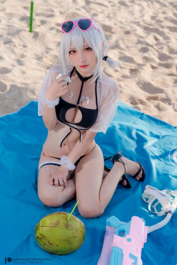    Fantasy-Factory-小丁Ding-天狼星-比基尼-动漫角色扮演海边写真-COSPLAY美图第26张图片