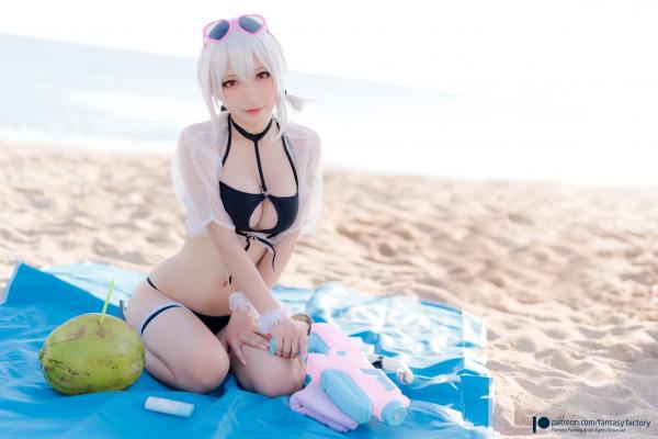    Fantasy-Factory-小丁Ding-天狼星-比基尼-动漫角色扮演海边写真-COSPLAY美图第28张图片