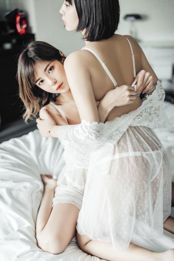    JVID-果宝宝-私房卧室系列-双姝闺蜜私密互动-女女情欲初体验-纯欲风格写真大尺度精选第20张图片