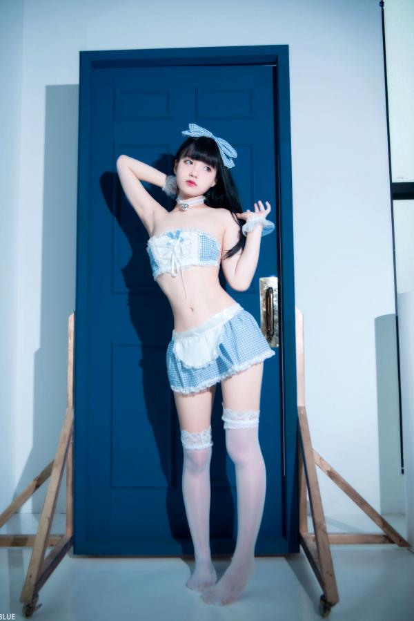    韩国美女Jenny 정제니“WHITE”系列写真，清纯可爱女仆与居家私房，百变角色扮演，演绎极致童颜魅力。第46张图片