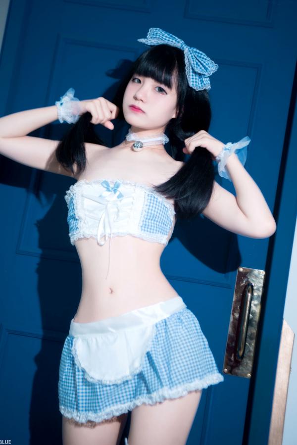   韩国美女Jenny 정제니“WHITE”系列写真，清纯可爱女仆与居家私房，百变角色扮演，演绎极致童颜魅力。第48张图片