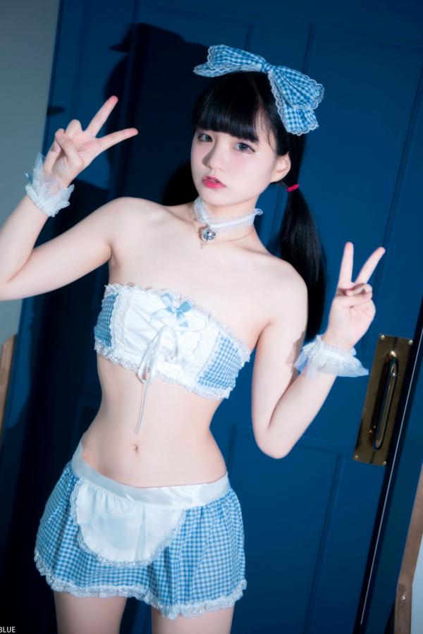    韩国美女Jenny 정제니“WHITE”系列写真，清纯可爱女仆与居家私房，百变角色扮演，演绎极致童颜魅力。第49张图片