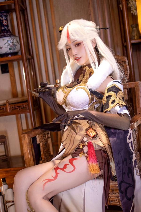    水淼-Aqua-凝光原神Cosplay古风写真，古典韵味与极致诱惑完美碰撞，诠释御姐绝美身姿第7张图片