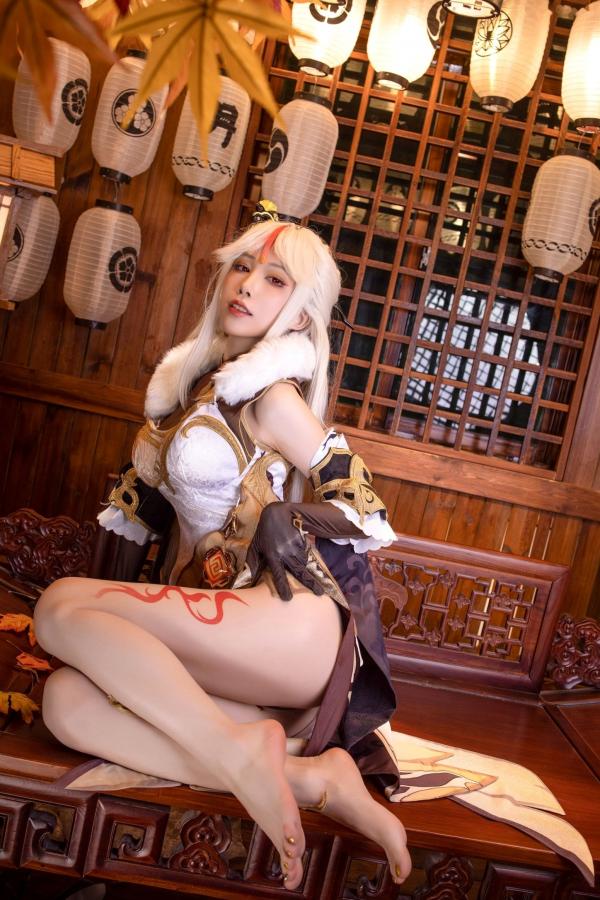    水淼-Aqua-凝光原神Cosplay古风写真，古典韵味与极致诱惑完美碰撞，诠释御姐绝美身姿第25张图片