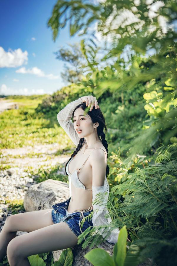    JVID-辰辰-绝美户外写真-比基尼海滩度假-清新可爱与性感诱惑并存-生日特别呈现第47张图片