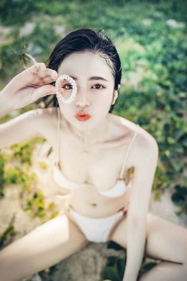    JVID-辰辰-绝美户外写真-比基尼海滩度假-清新可爱与性感诱惑并存-生日特别呈现第65张图片