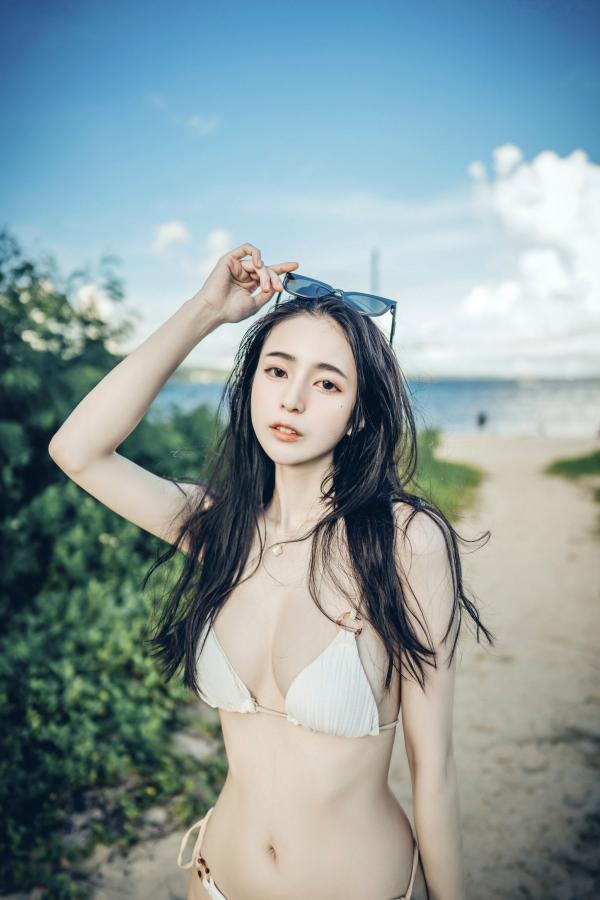    JVID-辰辰-绝美户外写真-比基尼海滩度假-清新可爱与性感诱惑并存-生日特别呈现第67张图片