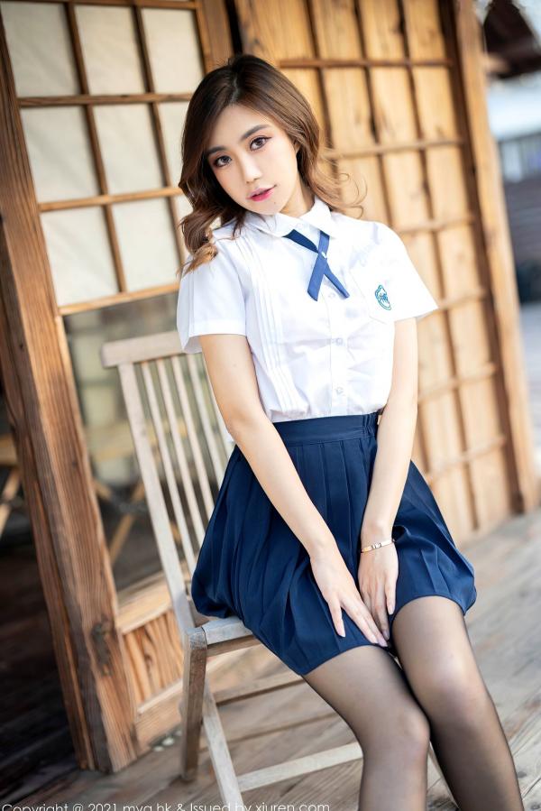    MyGirl美媛馆：绮里嘉Ula日式榻榻米私房写真，校服诱惑粉色蕾丝内衣配黑丝，极品美腿尽显极致性感，无圣光大尺度动人瞬间第28张图片