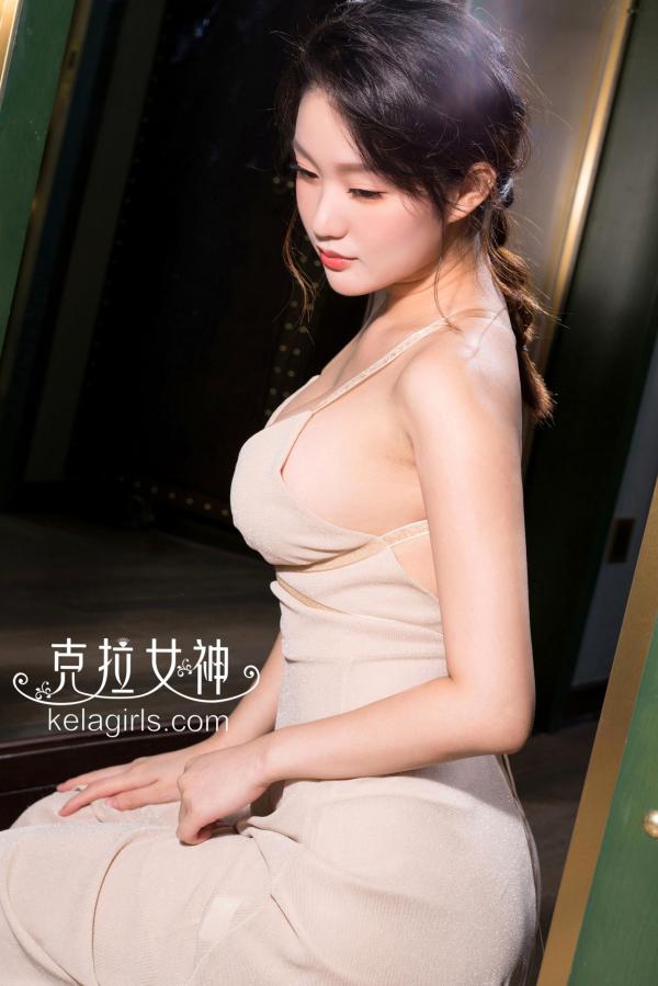    KelaGirls克拉女神-宋黛《恬静淡然》吊带露背长裙私房写真，极致优雅的性感家居视觉盛宴第11张图片