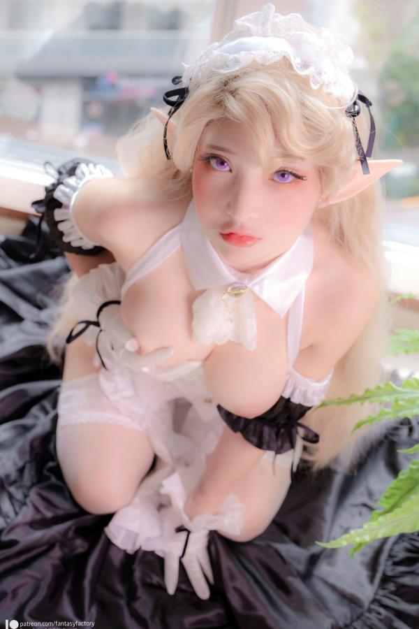    Fantasy Factory 小丁Ding 精灵女仆Cosplay 梦幻仙子纯欲诱惑写真集第16张图片