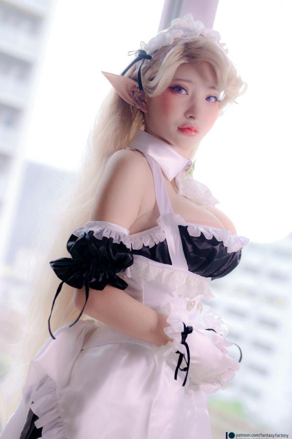    Fantasy Factory 小丁Ding 精灵女仆Cosplay 梦幻仙子纯欲诱惑写真集第18张图片