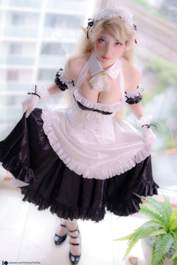   Fantasy Factory 小丁Ding 精灵女仆Cosplay 梦幻仙子纯欲诱惑写真集第20张图片