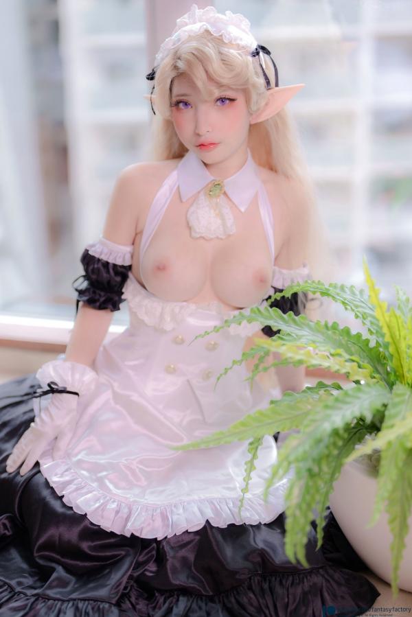    Fantasy Factory 小丁Ding 精灵女仆Cosplay 梦幻仙子纯欲诱惑写真集第24张图片