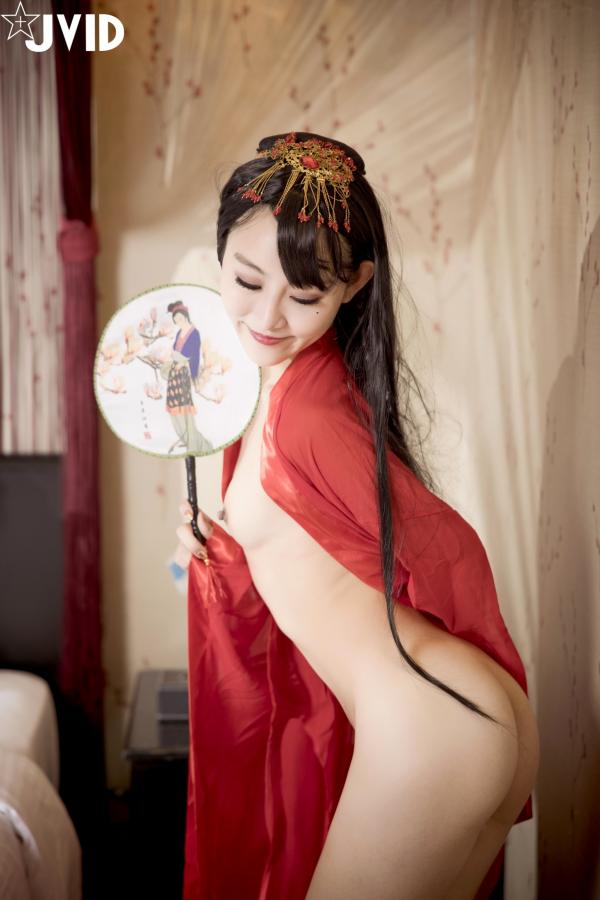    JVID雅捷、安妮古风精品大片：红纱缠绵，极致诱惑的双人翻云覆雨写真第12张图片