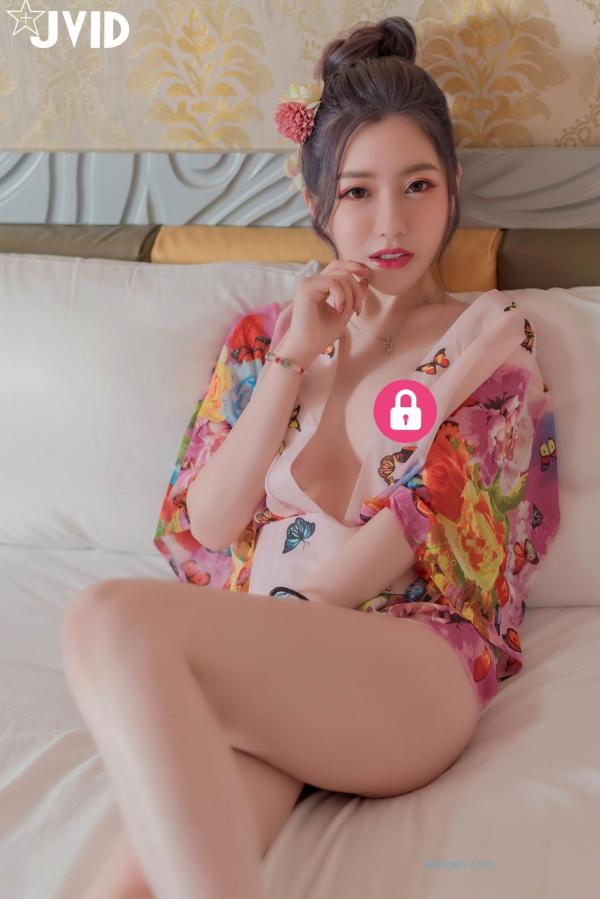    JVID-璃奈酱-日系风情旅馆美人的邂逅-No.573-诱惑和服私房写真-卧室居家女神实拍第5张图片