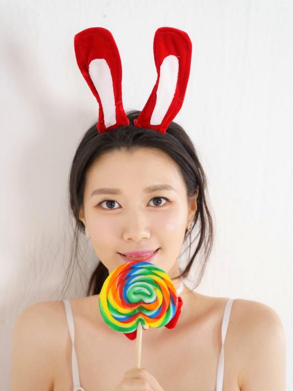    韩国美女Nara圣诞兔女郎Cosplay私房大赏，红粉诱惑，极致性感，居家高颜值尤物第31张图片