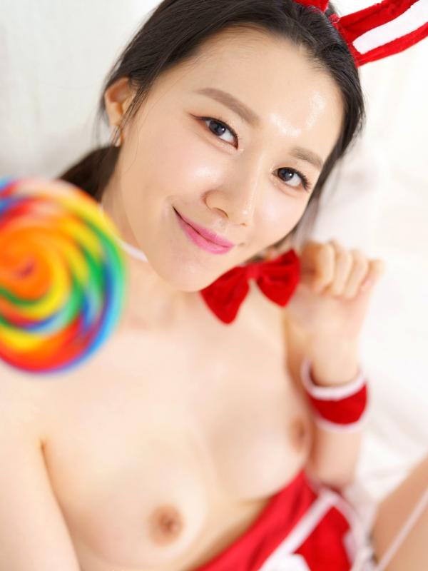    韩国美女Nara圣诞兔女郎Cosplay私房大赏，红粉诱惑，极致性感，居家高颜值尤物第55张图片