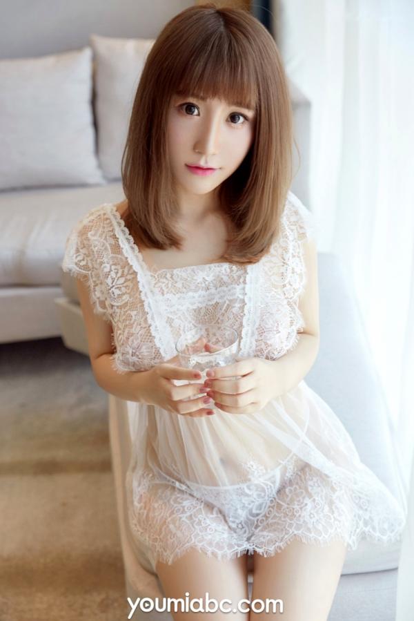    YouMi尤蜜-绯月樱Cherry《纯白蕾丝》私房写真，纯白蕾丝内衣诱惑，展现绝美身姿与柔情风采，无圣光大尺度高清套图第4张图片