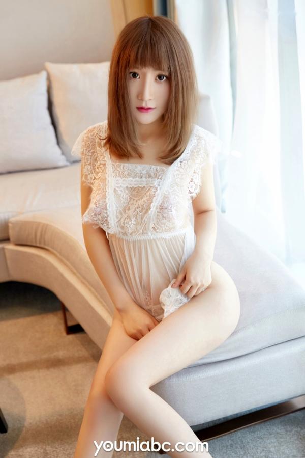    YouMi尤蜜-绯月樱Cherry《纯白蕾丝》私房写真，纯白蕾丝内衣诱惑，展现绝美身姿与柔情风采，无圣光大尺度高清套图第19张图片