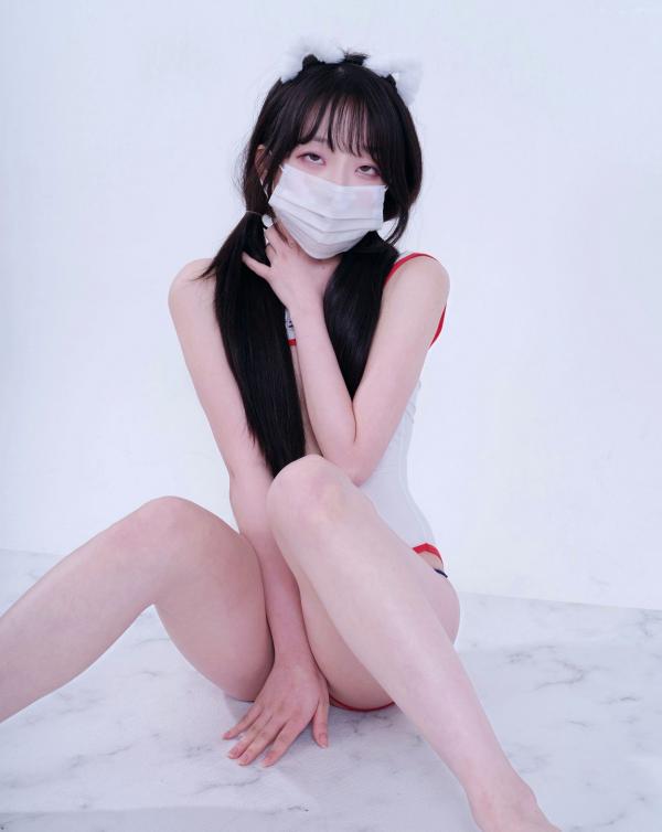    韩国美女BAEKSULTANG：极致大尺度前开叉高叉连体衣，文字诱惑角色扮演私房摄影 - GlamARchive第7张图片